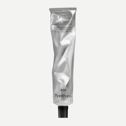 A50 - Crème visage rides et ridules SPF 30 Collagène végétal 1% + Acide hyaluronique